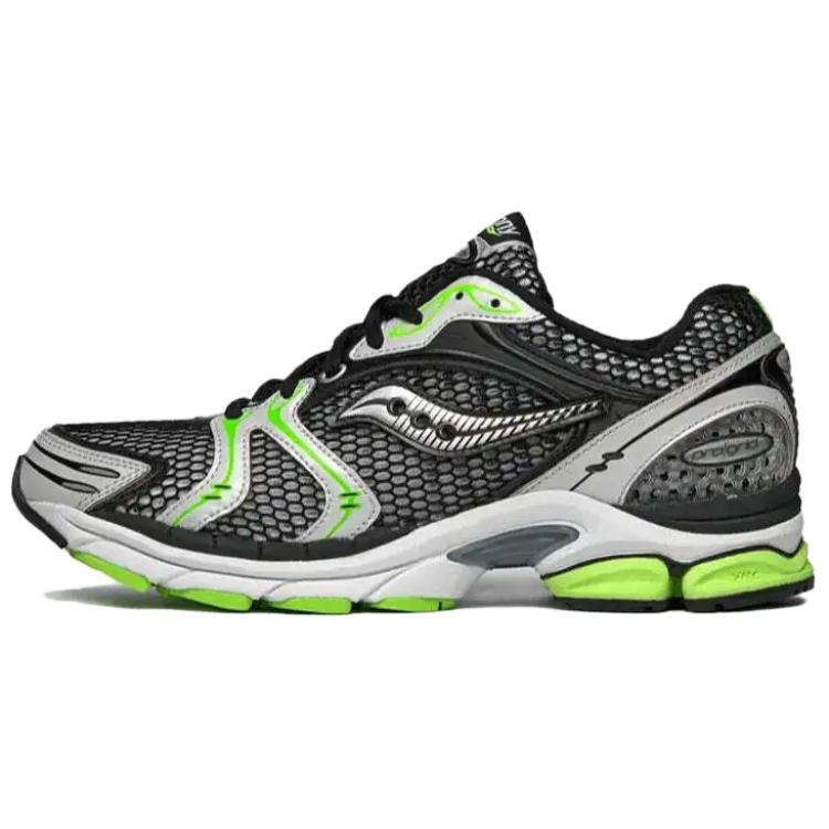 Saucony ProGrid Triumph 4 Black Green Running Shoes Cushioning Durable Sneakers S70704-5