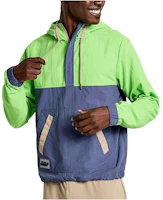 Saucony Rested Anorak Half-Zip Hooded Jacket Green SAM800345-IN Saucony Rested Anorak Half-Zip Hooded Jacket Green SAM800345-IN