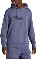 Saucony Rested Hoodie Purple Logo Print Pullover Long Sleeve Sweatshirt SAM800292-HZHS3 Saucony Rested Hoodie Purple Logo Print Pullover Long Sleeve Sweatshirt SAM800292-HZHS3