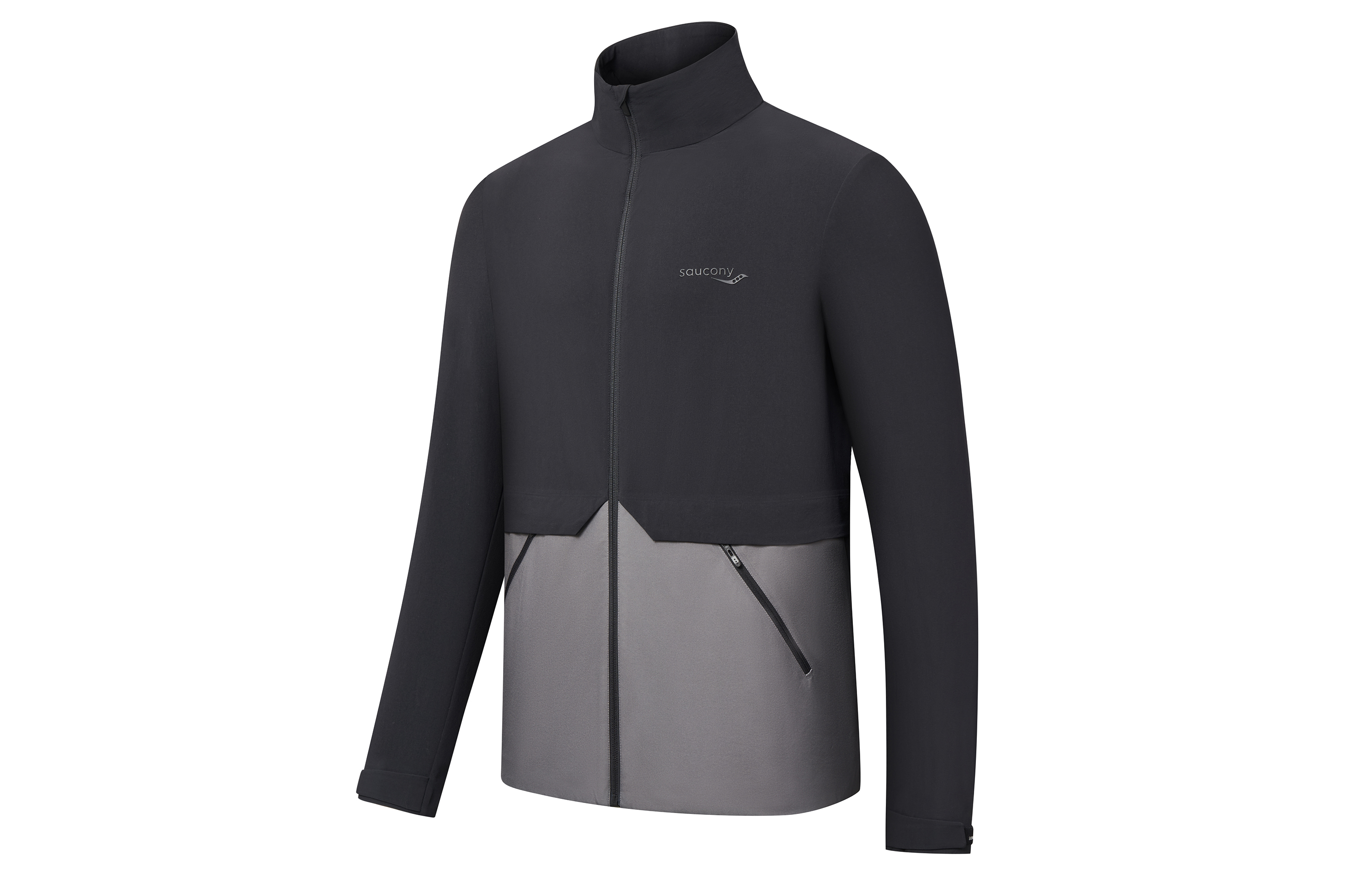 Order 索康尼复古拼色运动休闲夹克 - 黑色 SC2230022A-BK01