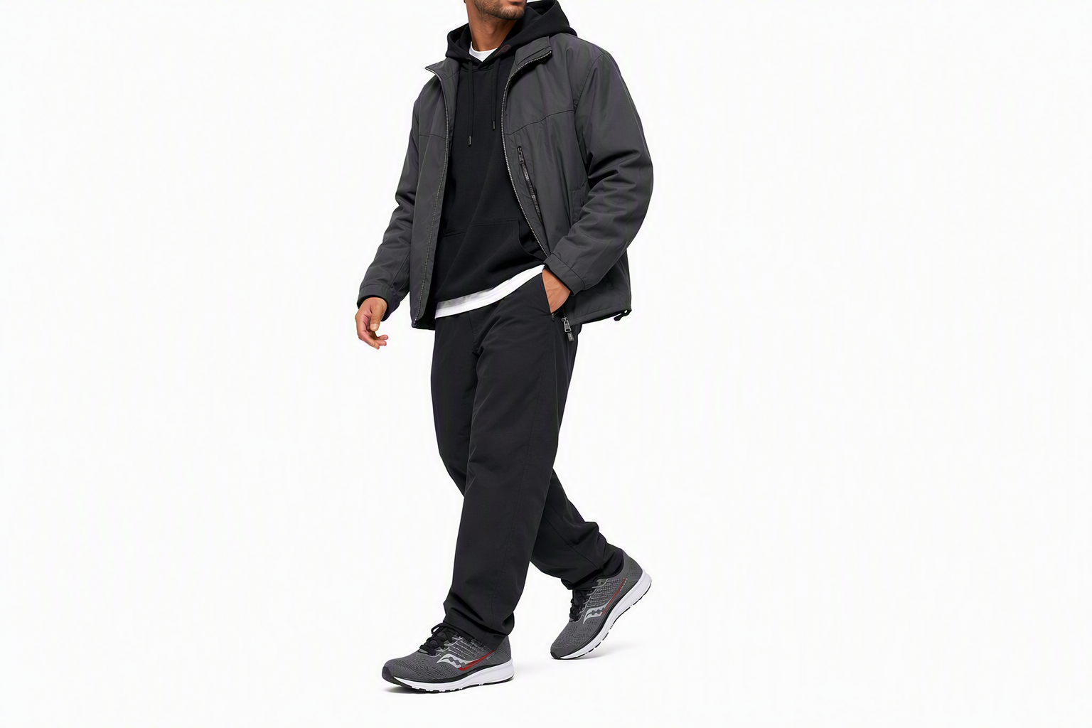 Order Saucony Ride 13 驭途 緩震跑鞋 炭黑
