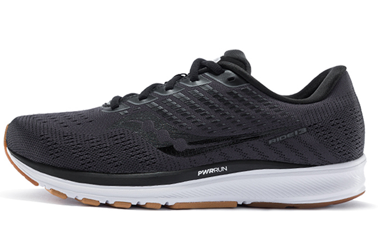 Saucony Ride 13 Running Shoes Black White Breathable Cushioning Durable. S20579-41 (M Width)