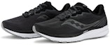 Lookbook Saucony Ride 14 2E Wide 'Charcoal' Lelaki Kasut Sukan Kelabu S20651-45