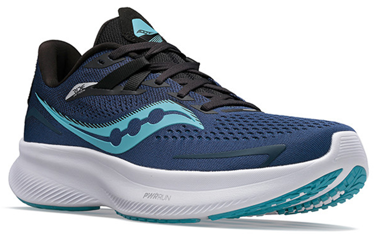 Lookbook Saucony Ride 驭途15 減震 低筒 跑步鞋 男款 藍色