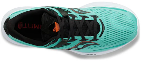 Shop Saucony Ride 驭途15 減震 低幫 跑步鞋 男款 藍黑白