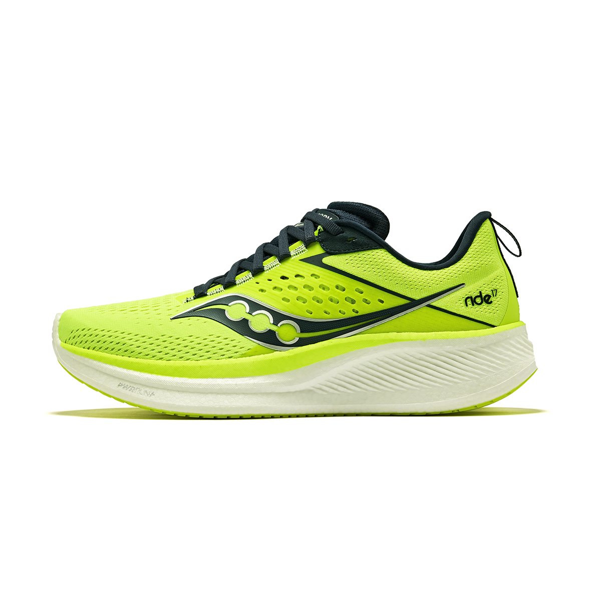Saucony Ride 17 Running Shoes Fluorescent Green Blue - Cushioning & Breathable S20924-220