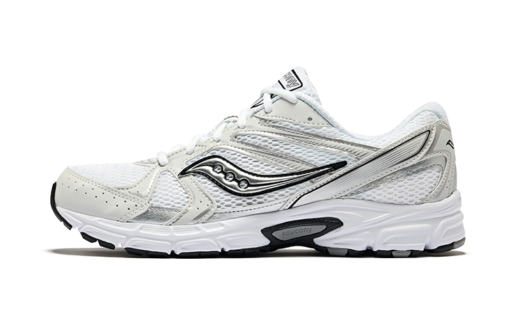 Saucony Ride Millennium White Silver Retro Cushioning Low-Top Running Shoes S70812-5