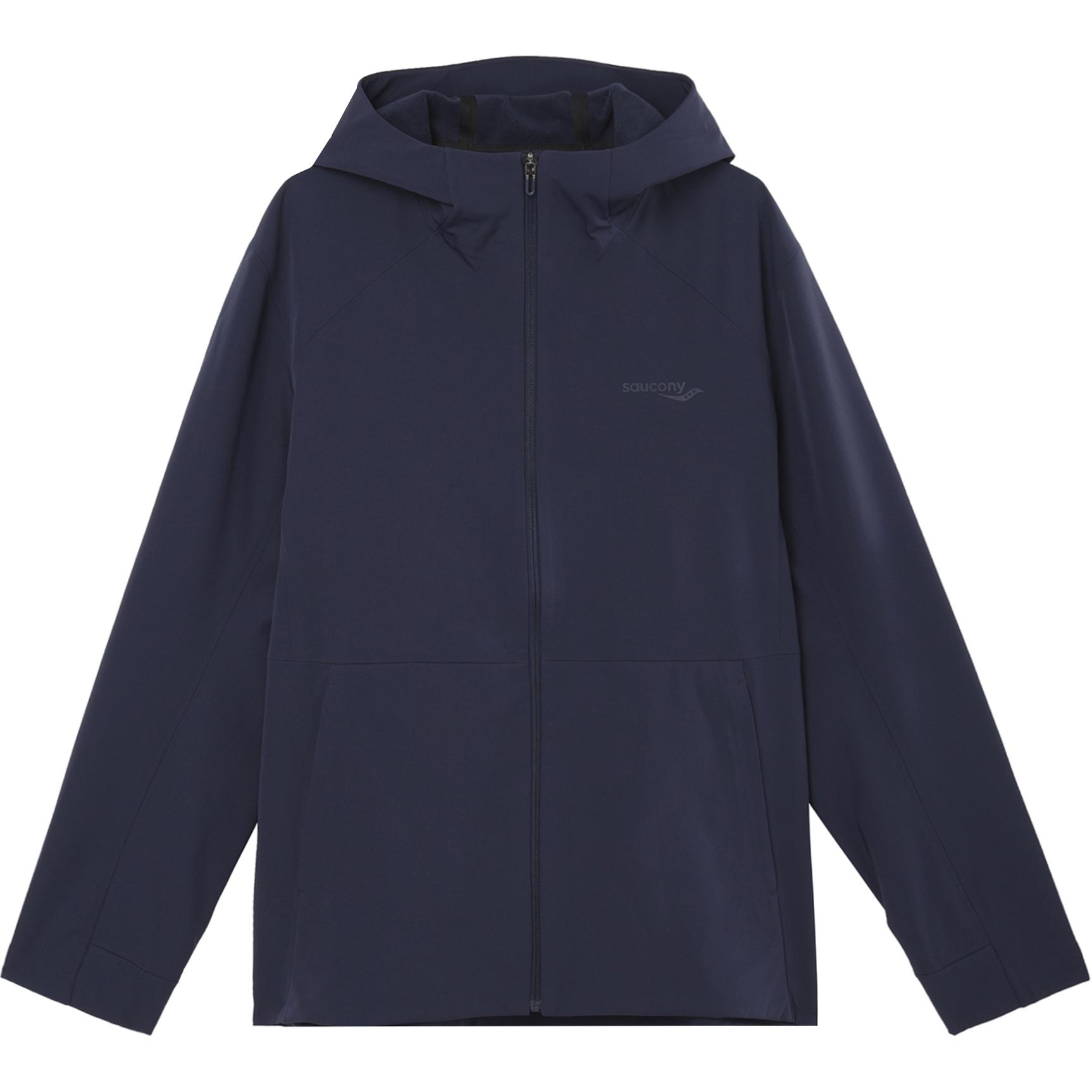 Saucony Running Training Unisex Full Zip Breathable Jacket in Iridescent Deep Blue SC2240200A-DA16