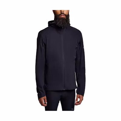 Saucony Runshield Solid Color Zip Hoodie Jacket SAM800360-BK