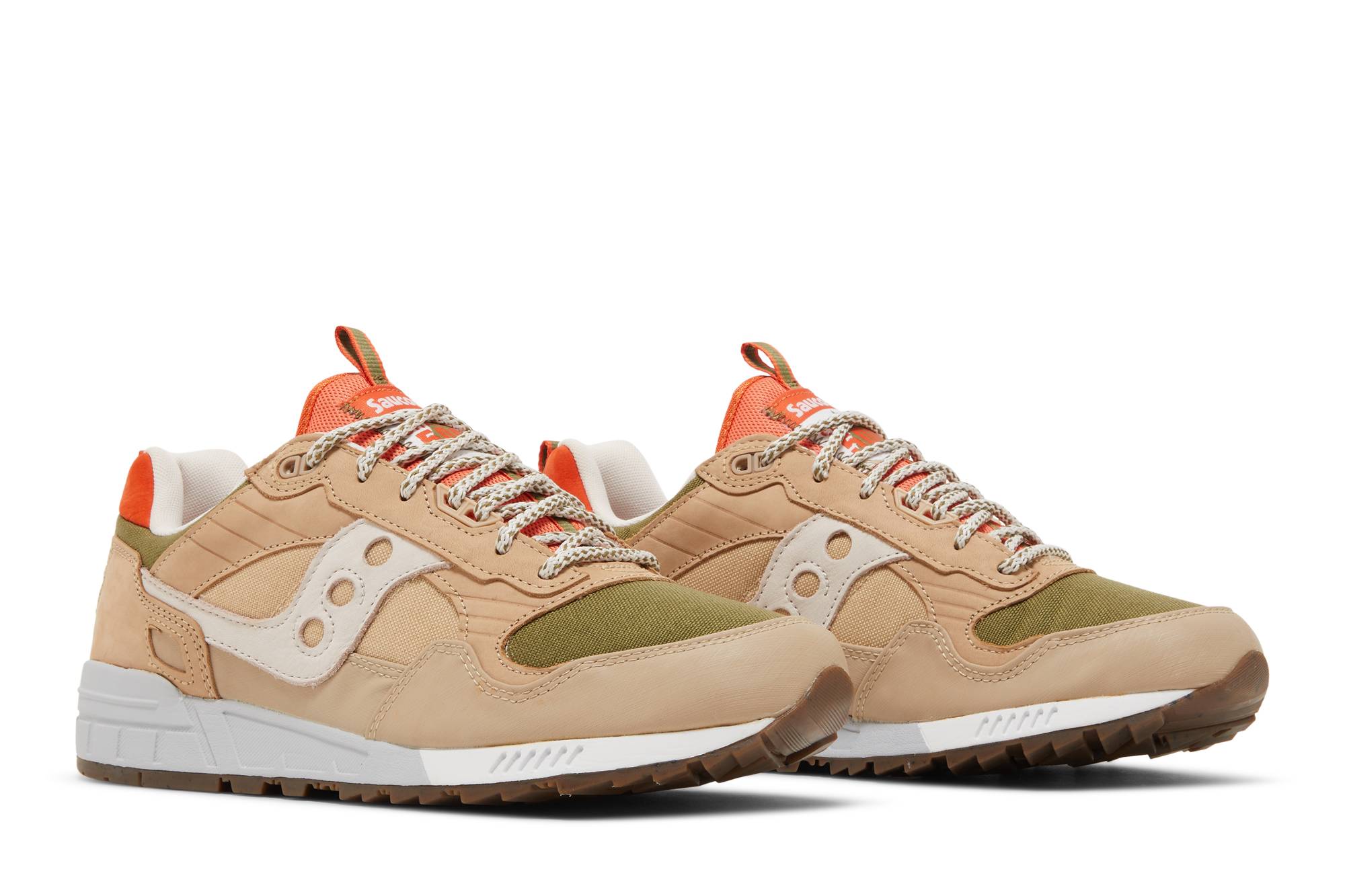 Cheap Saucony Shadow 5000 透氣耐磨 低幫 跑步鞋 男女同款 棕橙