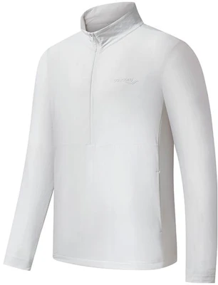 索康尼白灰色半拉链针织夹克外套 SC2230144A-GR04 Order 索康尼白灰色半拉链针织夹克外套 SC2230144A-GR04