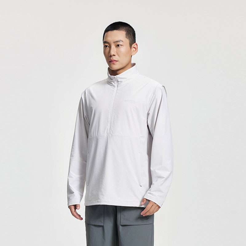 Details for 索康尼白灰色半拉链针织夹克外套 SC2230144A-GR04