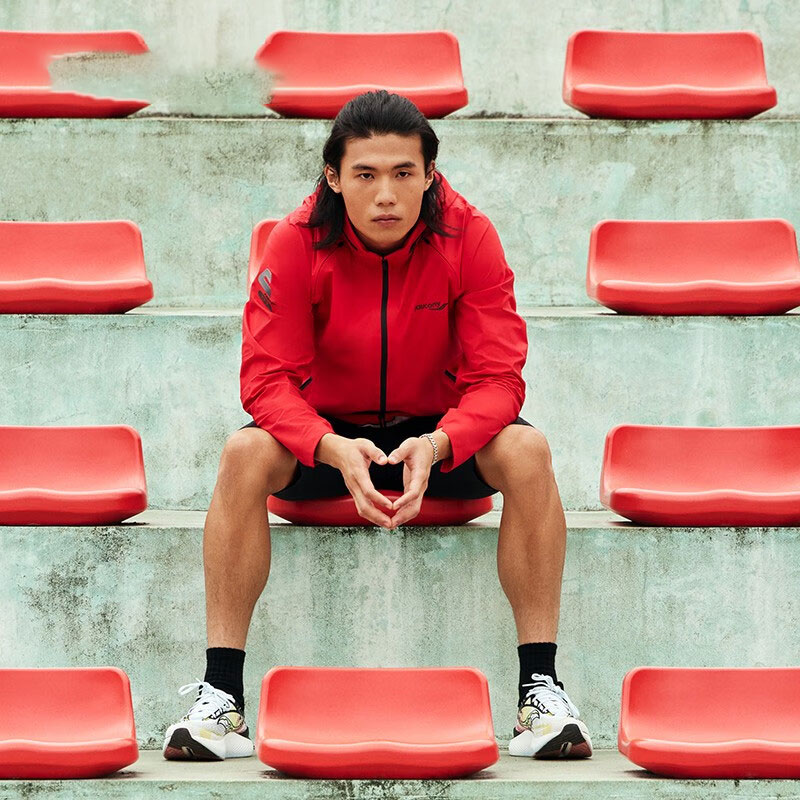 Shop 索康尼红色连帽可拆卸外套 SC2239001-2