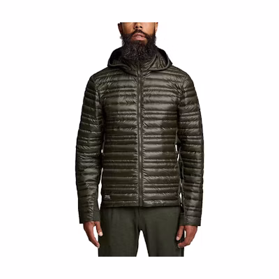 Saucony Solstice Oysterpuff Hooded Zip Jacket Men’s Dark Green SAM800350-UB