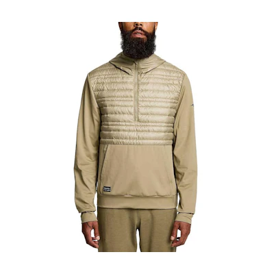 Saucony Solstice Oysterpuff Hoodie Brown Letter Patch Pullover Sweatshirt SAM800351-CF