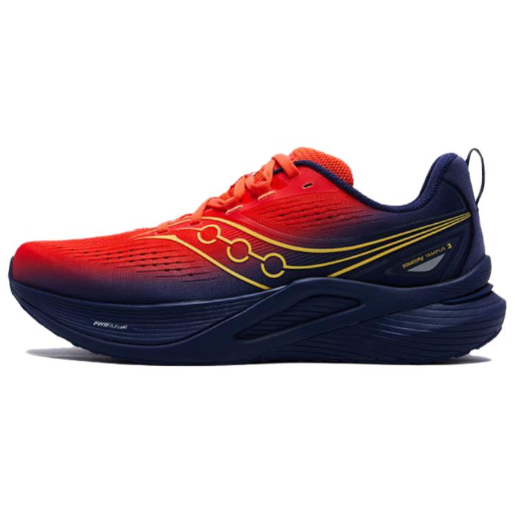 Saucony Tempus 3 Red Blue Running Shoes - Comfortable for Training & Racing S28251-3