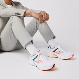 Order Saucony Tempus 坦途 減震防滑耐磨輕便 低筒 跑步鞋 男款 白橘