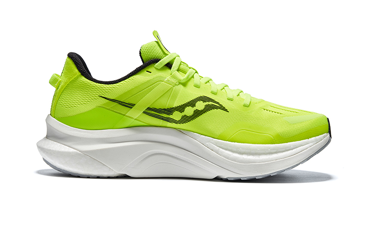 Lookbook Saucony Tempus 坦途 穩定支撐輕量跑鞋 低幫 跑步鞋 男款 黃黑色