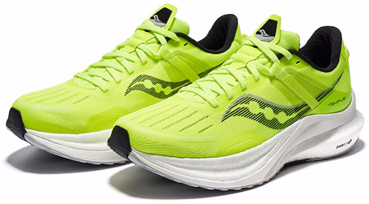 Saucony Tempus 坦途 穩定支撐輕量跑鞋 低幫 跑步鞋 男款 黃黑色 Shop Saucony Tempus 坦途 穩定支撐輕量跑鞋 低幫 跑步鞋 男款 黃黑色