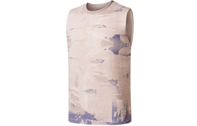 Saucony Tie-Dye Sleeveless Crewneck T-Shirt Men’s Blue/Brown. SC2239073-2