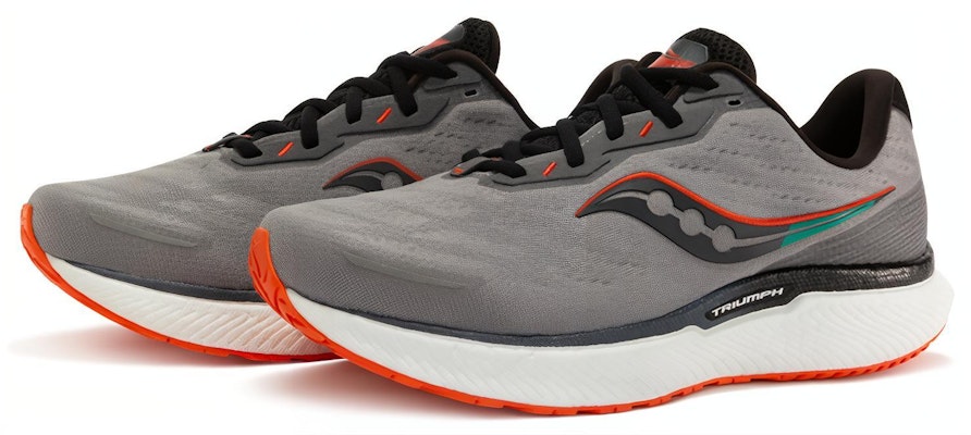 Saucony Triumph 19 'Alloy Fire' Lelaki Kasual Running Sneakers S20678-20 Lookbook Saucony Triumph 19 'Alloy Fire' Lelaki Kasual Running Sneakers S20678-20
