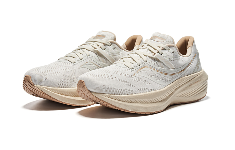 Lookbook Saucony Triumph 20 'Beige' Pria/Wanita Sepatu Lari Beige Terbaru S20759-80