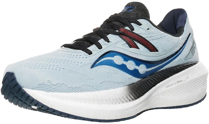 Saucony Triumph 20 防滑耐磨 低筒 跑步鞋 男款 藍黑白 Lookbook Saucony Triumph 20 防滑耐磨 低筒 跑步鞋 男款 藍黑白