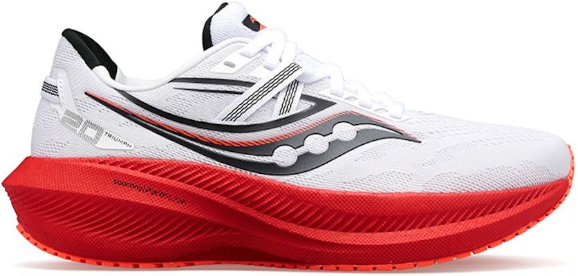 Saucony Triumph 系列 勝利20 低幫 跑步鞋 男款 白黑紅 Order Saucony Triumph 系列 勝利20 低幫 跑步鞋 男款 白黑紅