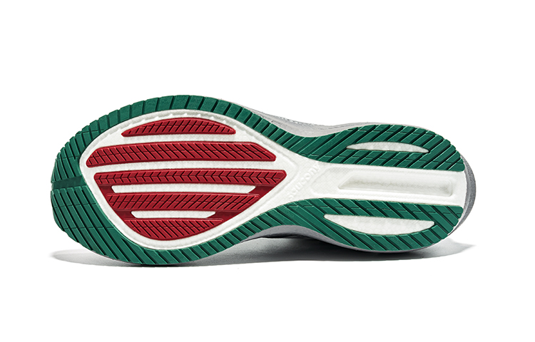 Details for Saucony Triumph 21 勝利 透氣舒適 耐磨減震 低幫 跑步鞋 男款 灰綠色