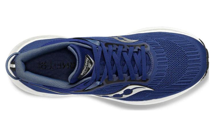 Lookbook Saucony Triumph 21 舒適百搭 防滑耐磨 低筒 跑步鞋 男款 藍色