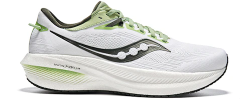 Order Saucony Triumph 21 勝利 21 防滑耐磨 低筒 跑步鞋 男款 白綠色