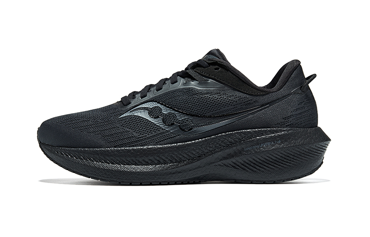 Saucony Triumph 21 Black Running Shoes - Comfort, Breathable, Durable. S20882-12