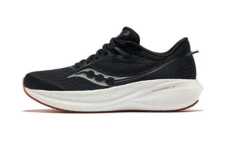 Saucony Triumph 21 Running Shoes Black Mesh Lightweight Cushioning Sneakers S20881-100