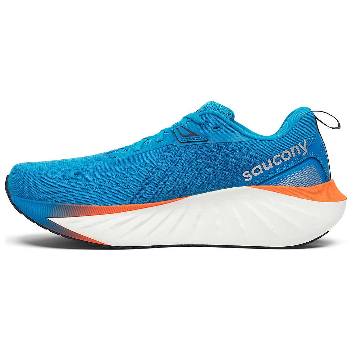 Saucony Triumph 22 Blue Orange Running Shoes Comfortable for Training Long Runs S20964-217