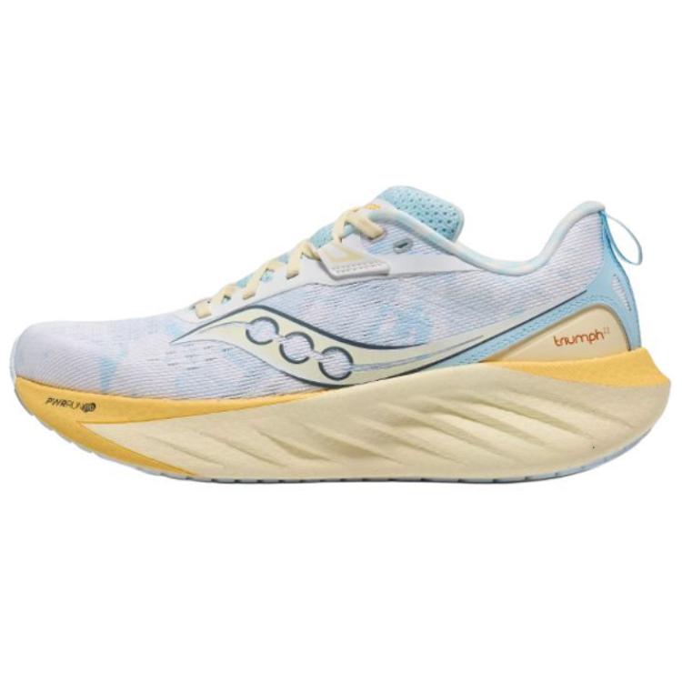 Saucony TRIUMPH 22 Blue Yellow Comfortable Versatile Cushion Running Shoes S20964-602