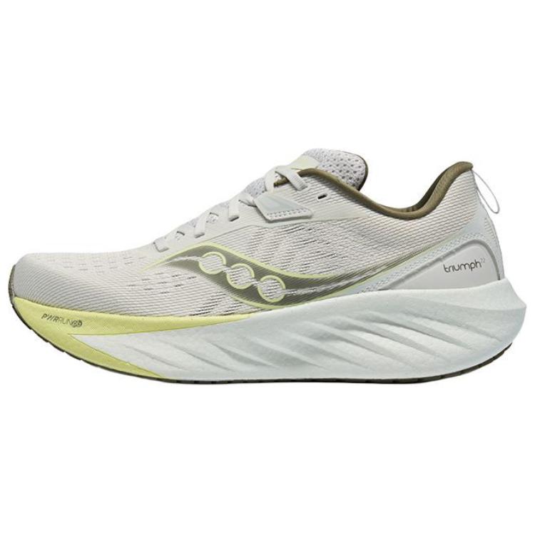 Saucony Triumph 22 Gray Green Running Shoes - Cushioned & Durable. S20964-604