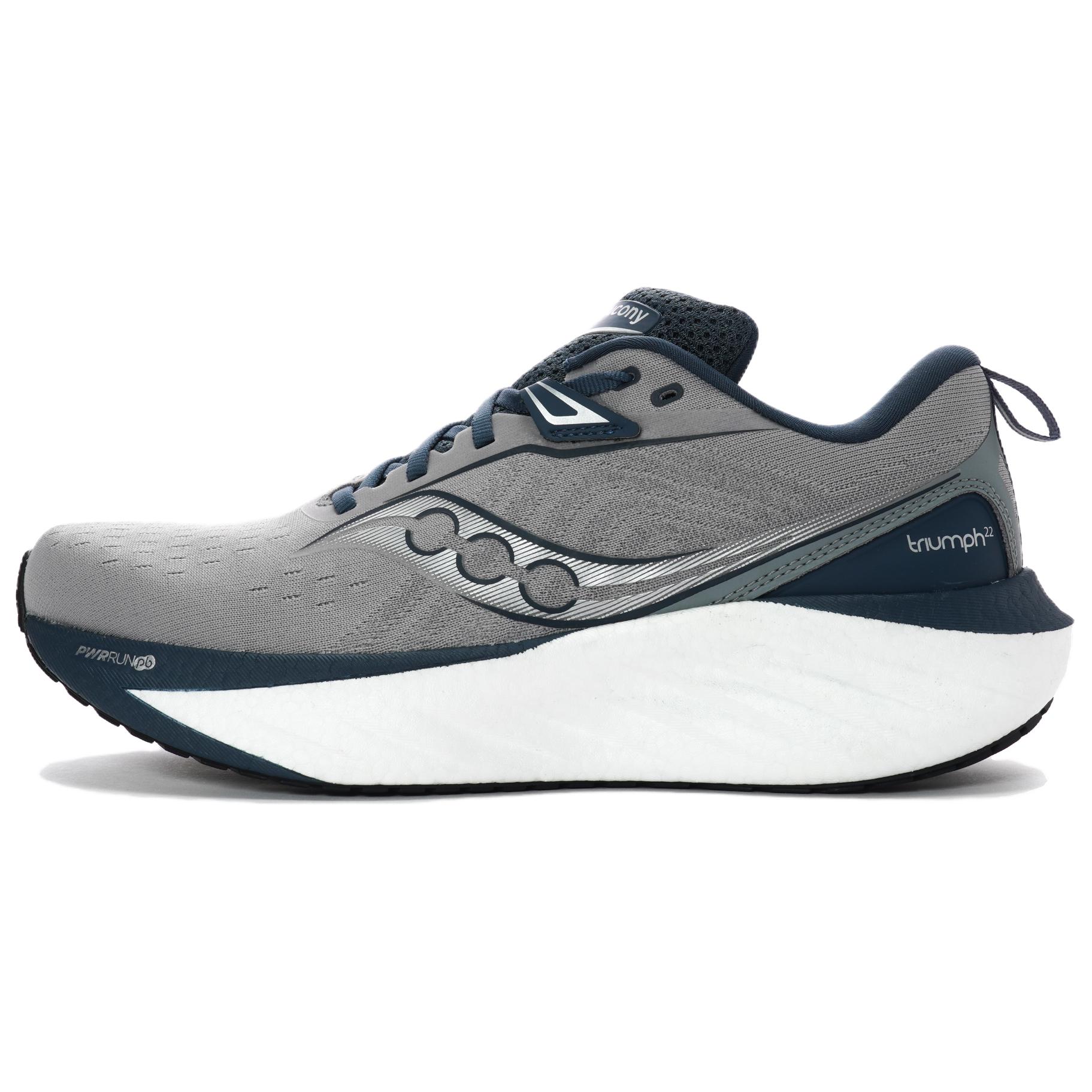 Saucony Triumph 22 Running Shoes Gray - Comfortable, Breathable, Non-Slip. S20964-143