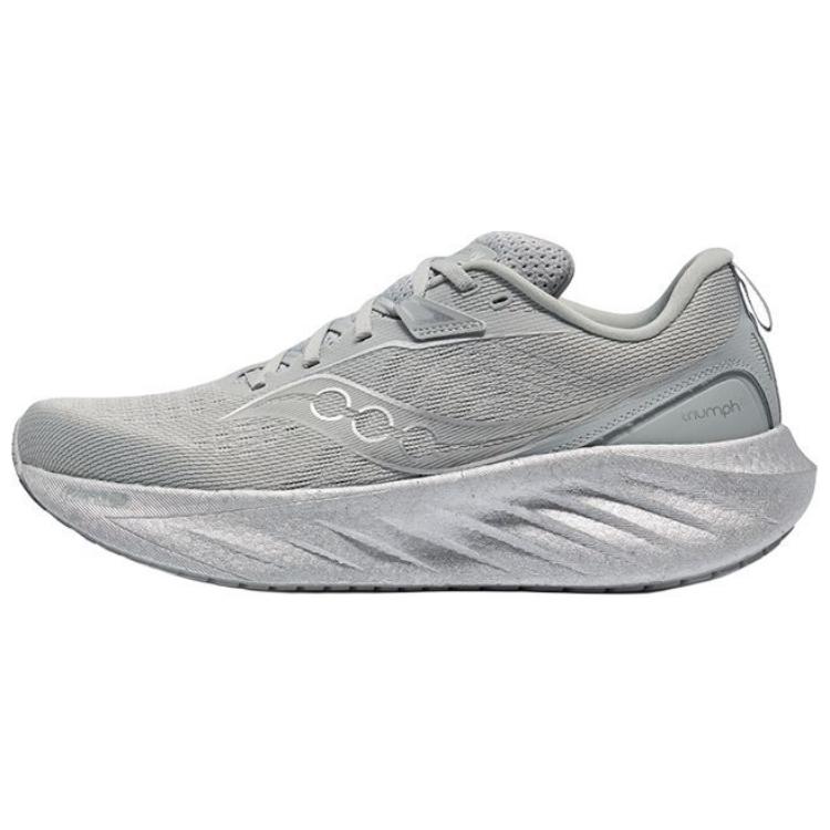 Saucony Triumph 22 Silver Breathable Running Shoes Grey. S20964-603