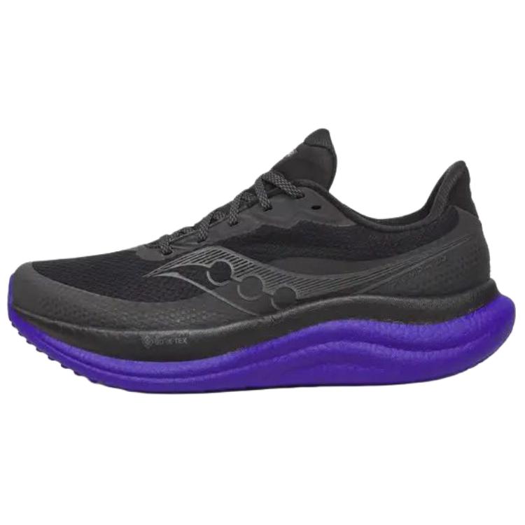 Saucony Triumph 23 GTX Running Shoes Black Purple - Versatile & Comfortable. S21025-01
