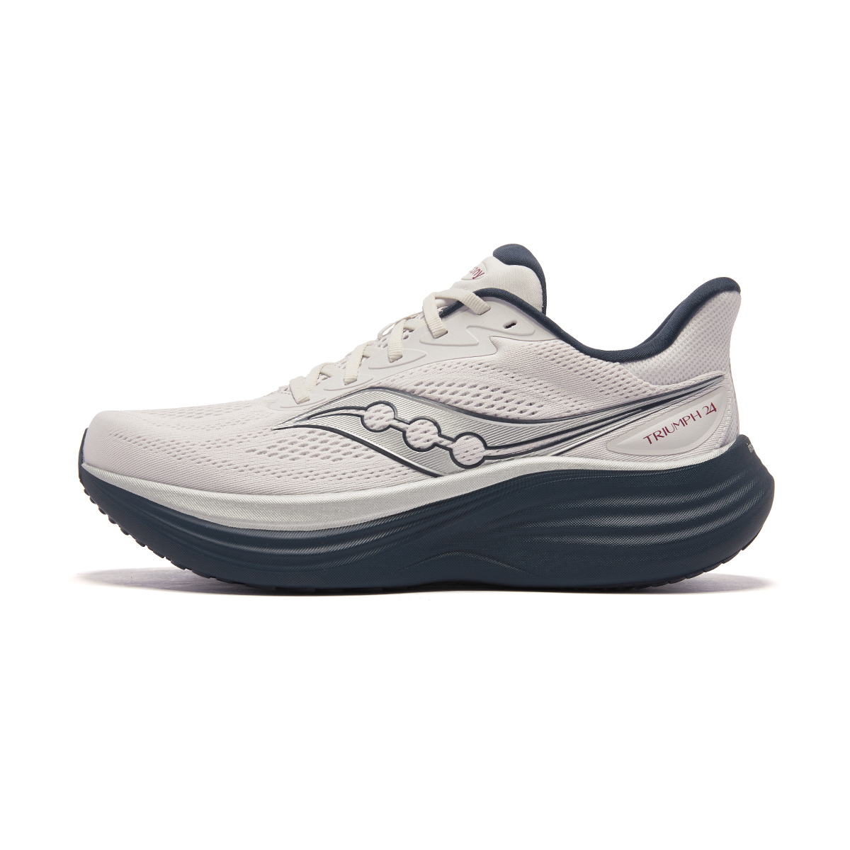 Saucony Triumph 24 Gray Marathon Running Shoes Cushioning & Breathable . S102048-1001