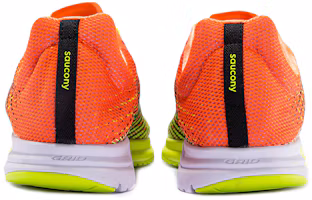 Shop Saucony Type A9 緩震競速運動 低筒 跑步鞋 男款 霓虹綠桔