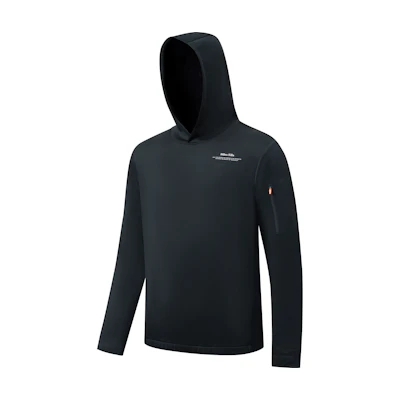 Saucony Unisex Black Solid Color Pullover Sweatshirt SC3230302A-BK01