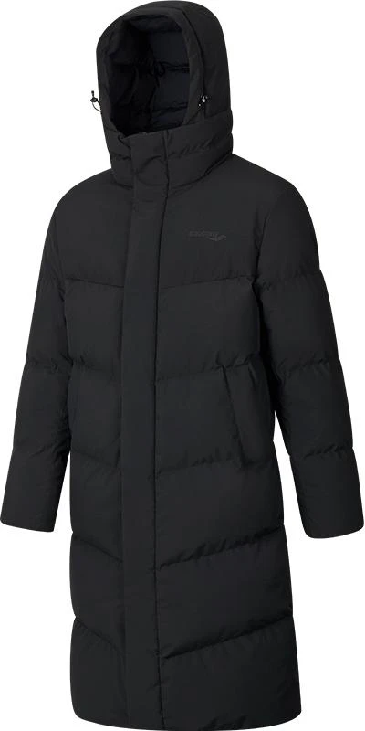 saucony-unisex-pure-color-black-hooded-down-jacket-casual-versatile-style-sc-3240206-al-bk-01