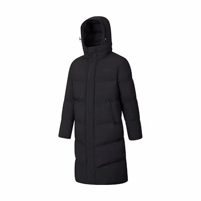 Saucony Unisex Pure Color Black Hooded Down Jacket Casual Versatile Style. SC3240206AL-BK01