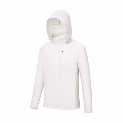 Saucony White Full-Print Letter Zip Hoodie Jacket SC2230153A-GR24