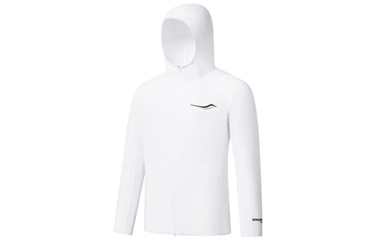 Order 索康尼白色纯色拉链连帽夹克衫 SC2239022-1