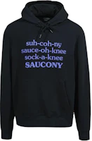 Saucony x Frank Cooke Rested Hoodie Black Unisex Letter Print Pullover SAM800292-BKS2 Saucony x Frank Cooke Rested Hoodie Black Unisex Letter Print Pullover SAM800292-BKS2