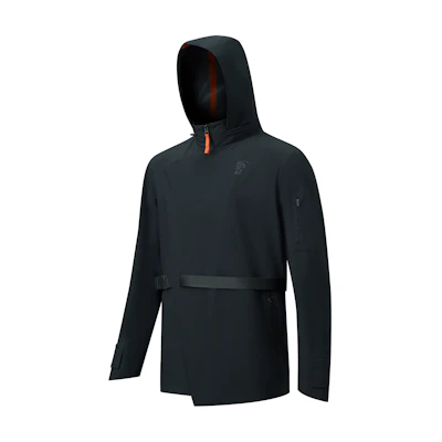 Saucony Lamfo Unisex Black Zip-Up Hoodie Jacket Collaboration. SC3230301A-BK01