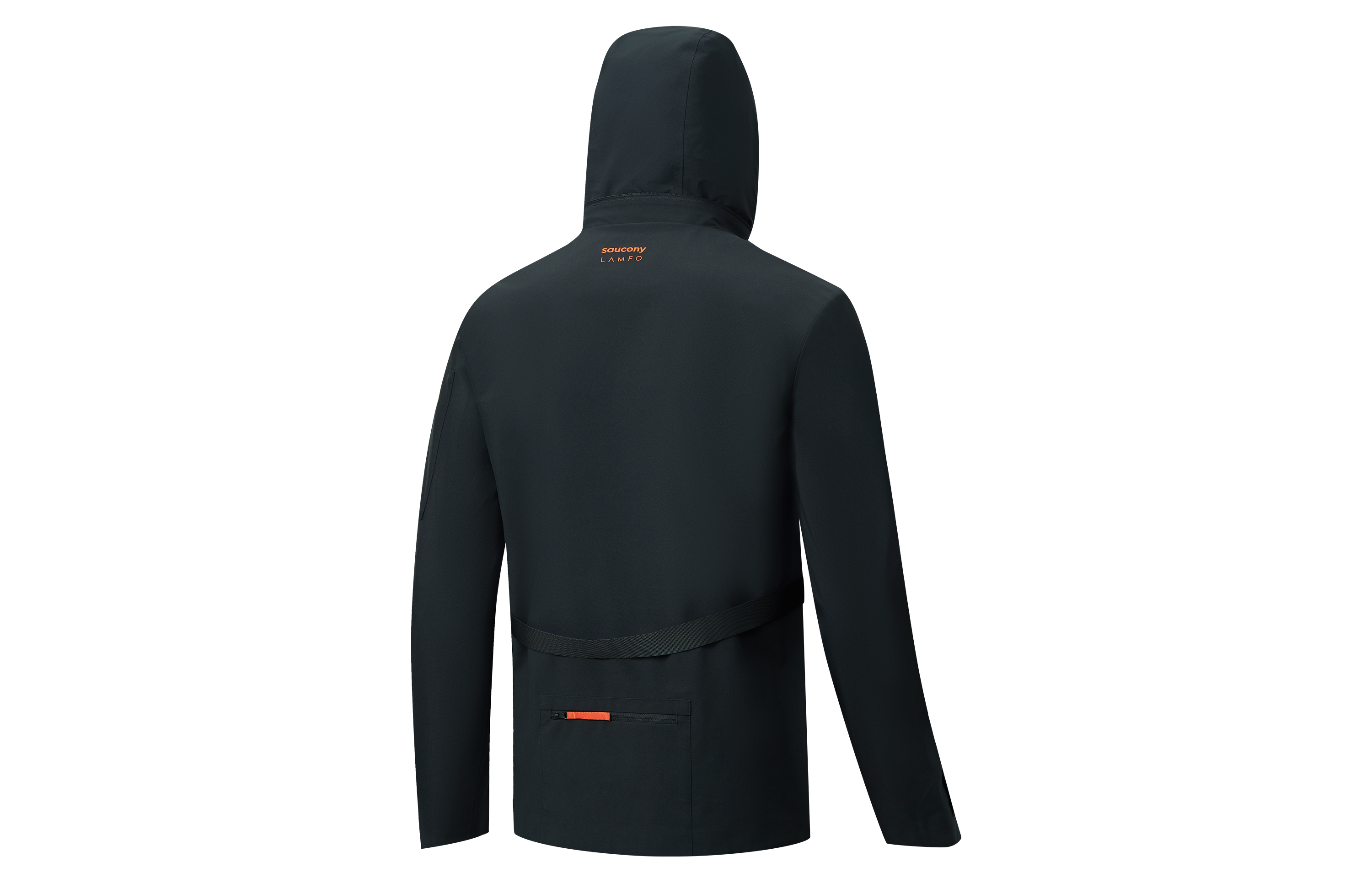 Lookbook Saucony x Lamfo Unisex Black Zip-Up Hoodie Jacket Collaboration. SC3230301A-BK01