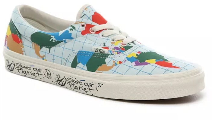 Save Our Planet x Vans Era 'World Map' VN0A4BV4T2V Lookbook Save Our Planet x Vans Era 'World Map' VN0A4BV4T2V